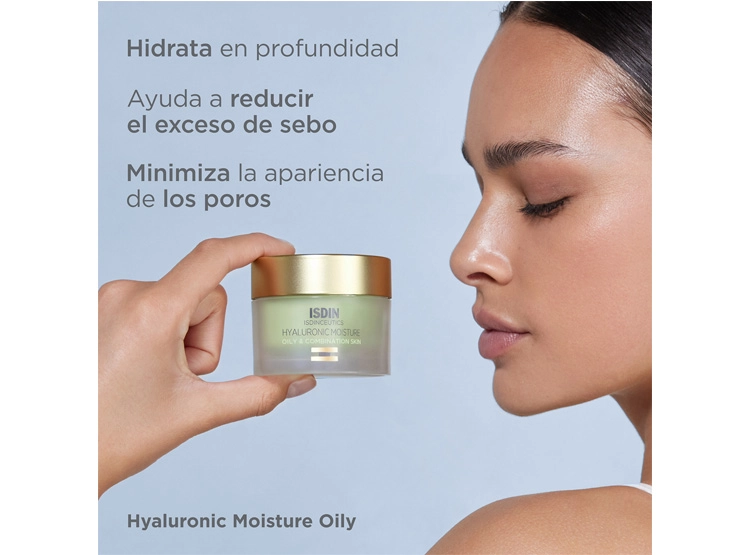 SERUM FACIAL ISDIN CREMA GEL  CEUTICS HYALURONIC MOISTURE OILY & COMBINATION SKIN REFILL 50 GR - 4