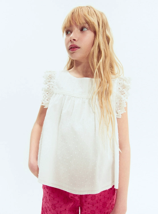 BLUSA ALGODÓN NIÑA SFERA - 1
