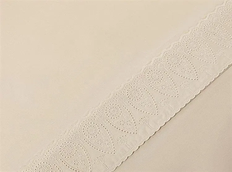 JUEGO DE SÁBANAS RIPLEY HOME NEW BORODERIE LISO 180 HILOS KING TAUPE - 3