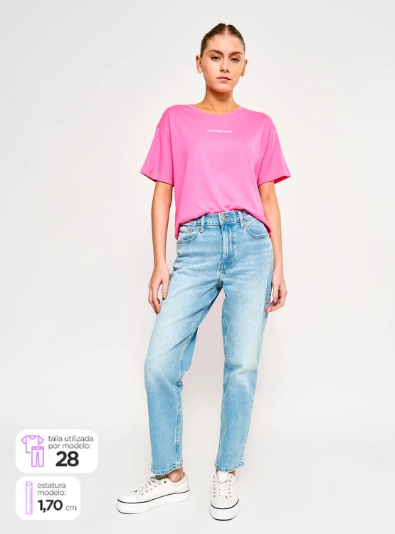JEANS ALGODÓN STRAIGHT MUJER CALVIN KLEIN