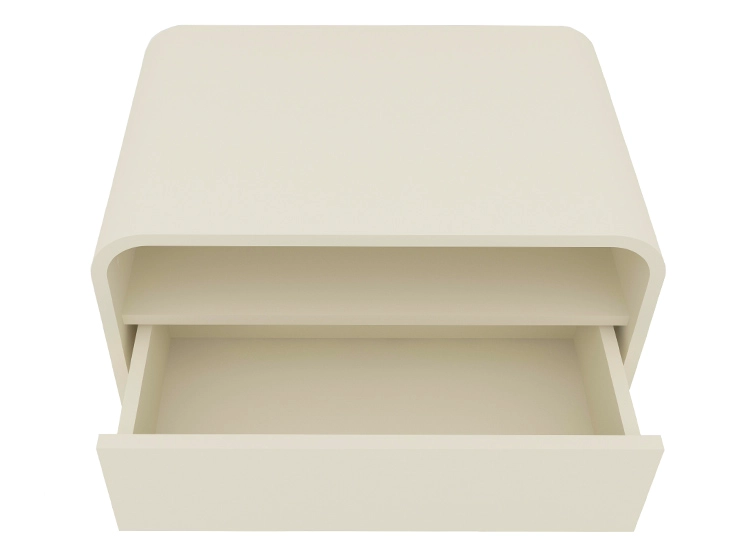 SET DE MUEBLES DECOCASA RESPALDO INNOVA LED OFF WHITE 2 PLAZAS BLANCO + VELADORES - 7