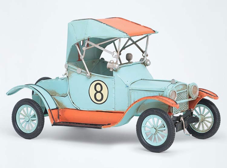 FIGURA DECORATIVA RIPLEY HOME CARRO 8 METAL MULTICOLOR - 1