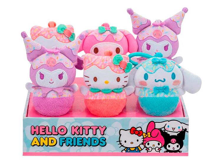 PELUCHE HELLO KITTY 10 CM CON CLIP - MODELO ALEATORIO