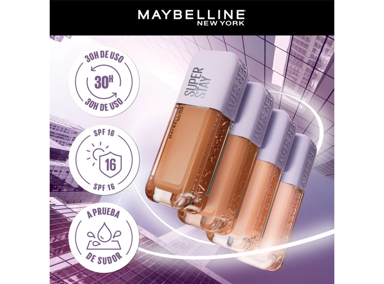 BASE DE MAQUILLAJE MAYBELLINE SUPERSTAY NEW YORK LUMI MATTE SPF 15 WATERPROOF 35 ML - 5