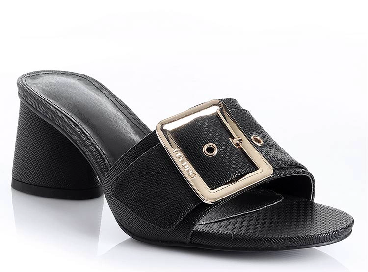 SANDALIAS MUJER VIA UNO NEGRO 22532608 - 2