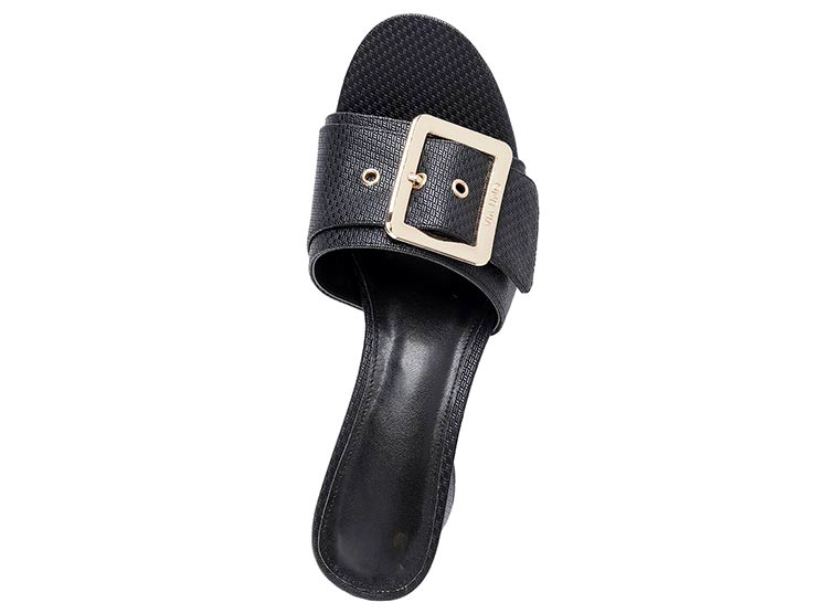 SANDALIAS MUJER VIA UNO NEGRO 22532608 - 4