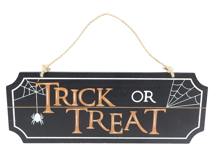LETRERO HALLOWEEN TRICK OR TREAT 42 CM