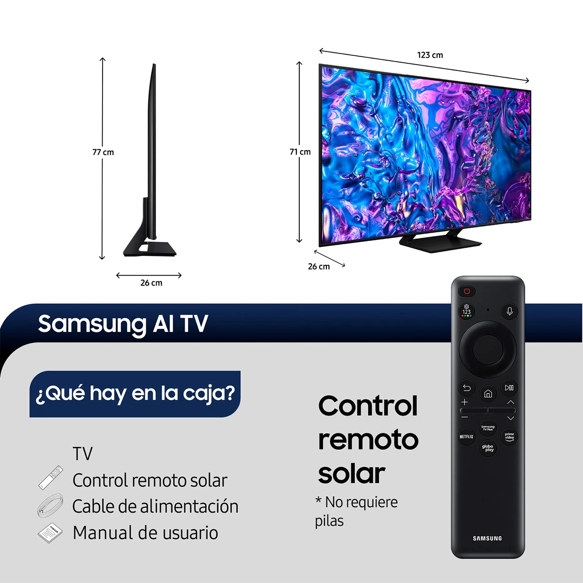 SMART TV SAMSUNG QLED UHD 4K 55" Q70D Negro, foto 3