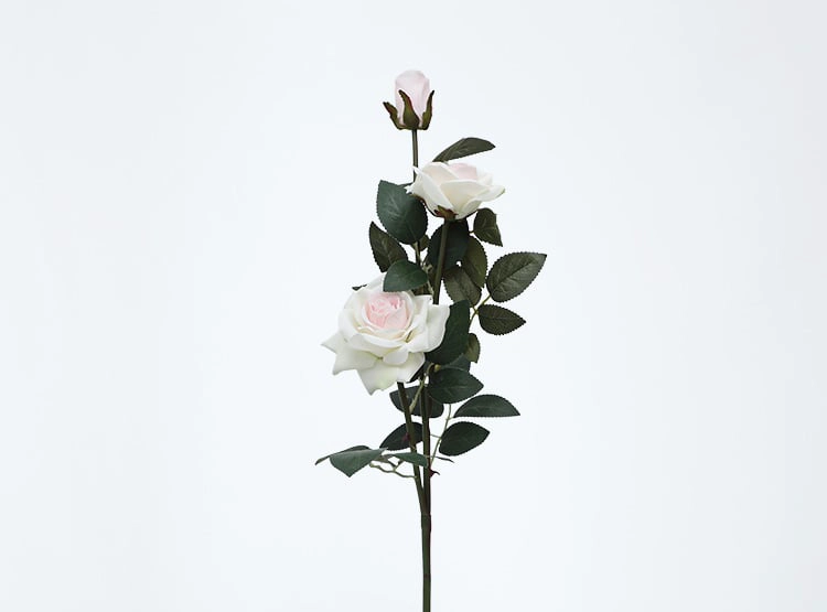 FLOR DECORATIVA RIPLEY HOME ROSA X3 BLANCA - 1