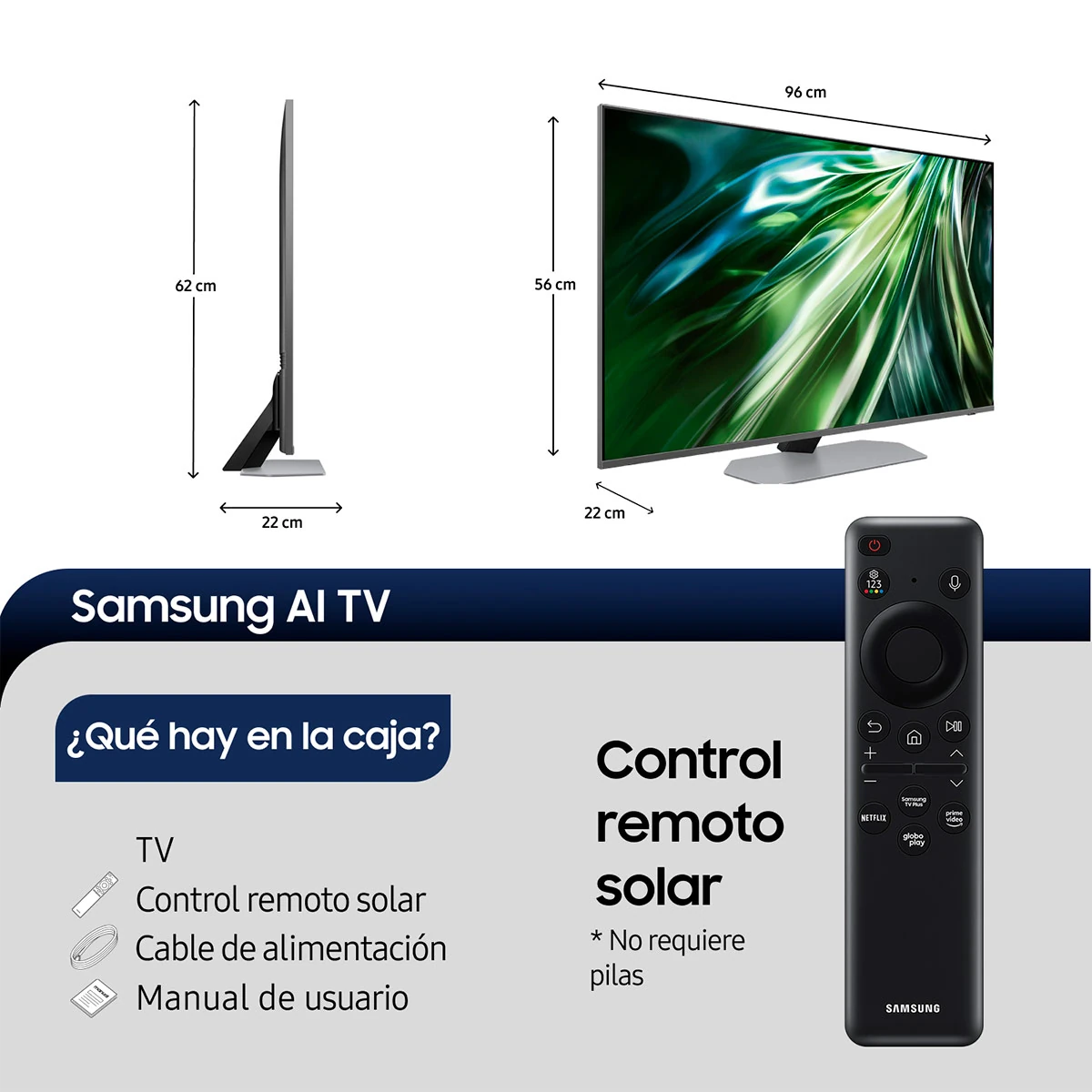 SMART TV SAMSUNG NEO QLED UHD 4K 43 QN43QN90DAGXZS - 3
