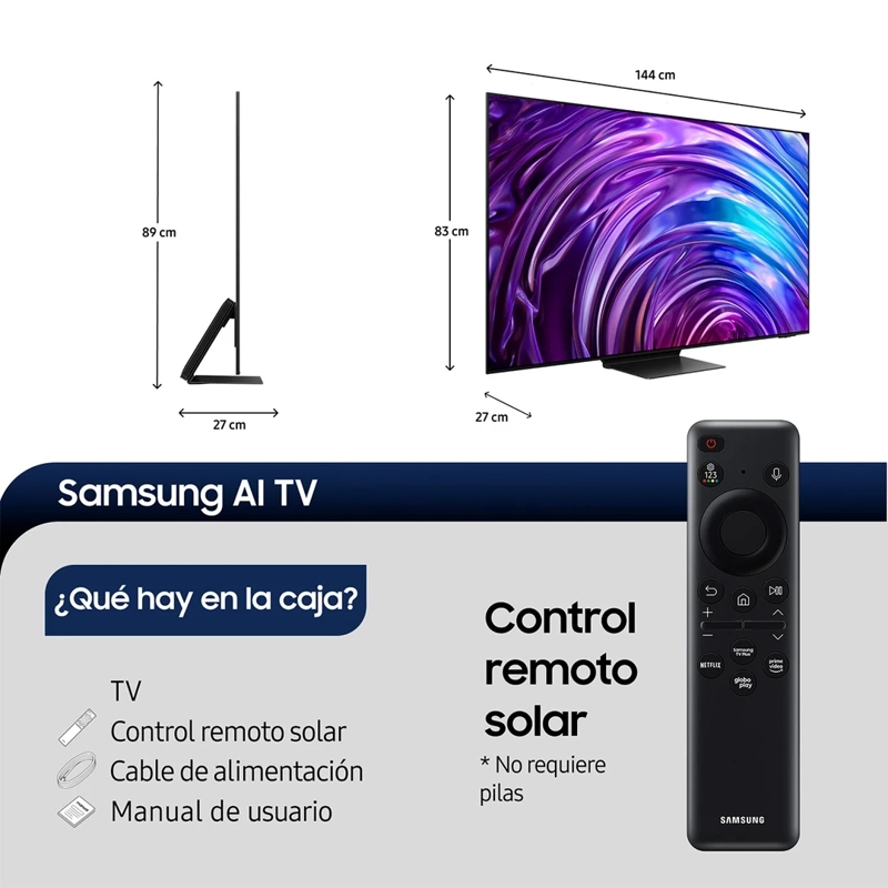 SMART TV SAMSUNG OLED UHD 4K 65" QN65S95DAGXZS - 3
