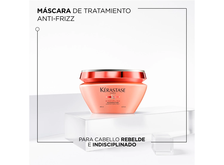 MÁSCARA ANTIFRIZZ CABELLO INDISCIPLINADO KÉRASTASE MASKERATINE DISCIPLINE 200 ML - 2