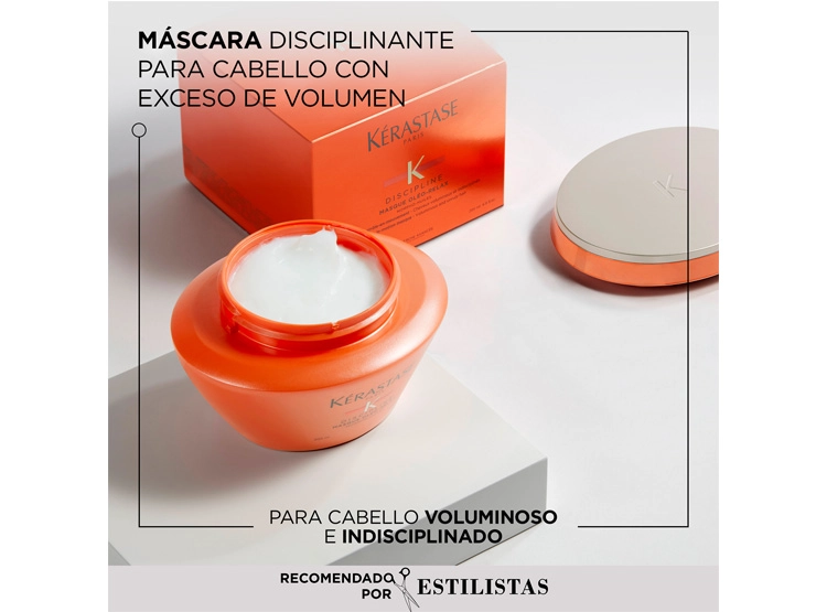 MÁSCARA ANTI-FRIZZ CABELLO VOLUMINOSO E INDISCIPLINADO KÉRASTASE MASQUE OLÉO-RELAX DISCIPLINE 200 ML - 2