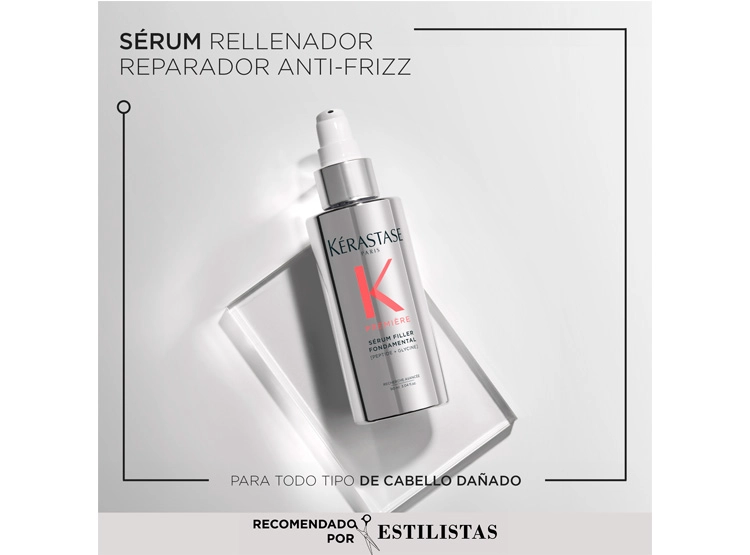SÉRUM REPARACIÓN CABELLO DAÑADO KÉRASTASE PREMIÈRE SÉRUM FILLER FONDAMENTAL 90 ML - 2