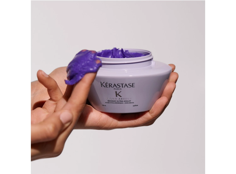 MÁSCARA MATIZADORA CABELLO RUBIO O DECOLORADO KÉRASTASE MASQUE ULTRA-VIOLET BLOND ABSOLU 200 ML - 8