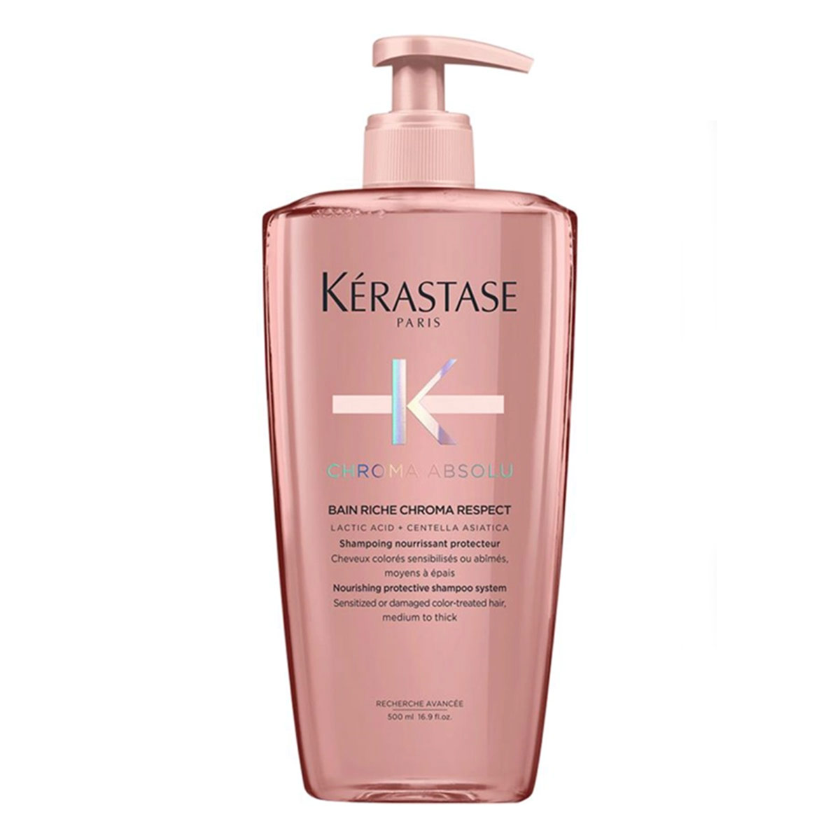 SHAMPOO PROTECCIÓN DEL COLOR CABELLO GRUESO KÉRASTASE BAIN RICHE CHROMA RESPECT CHROMA ABSOLU 500 ML - 1