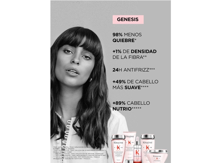 SHAMPOO NUTRITIVO ANTICAÍDA CABELLO FRÁGIL KÉRASTASE BAIN NUTRI-FORTIFIANT GENESIS 250 ML - 3