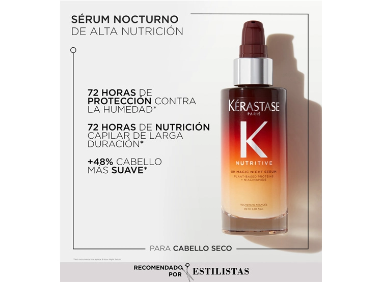 SÉRUM NOCTURNO KÉRASTASE NUTRICIÓN PARA CABELLO SECO 8H 90 ML - 2