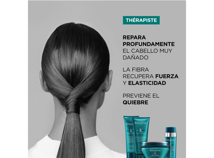 SHAMPOO RECONSTRUCCIÓN CABELLO MUY DAÑADO KÉRASTASE BAIN THÉRAPISTE RESISTANCE 250 ML - 3