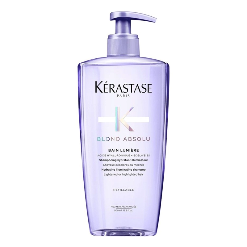 SHAMPOO HIDRATANTE CABELLO RUBIO O DECOLORADO KÉRASTASE BAIN LUMIERE BLOND ABSOLU 500 ML - 1