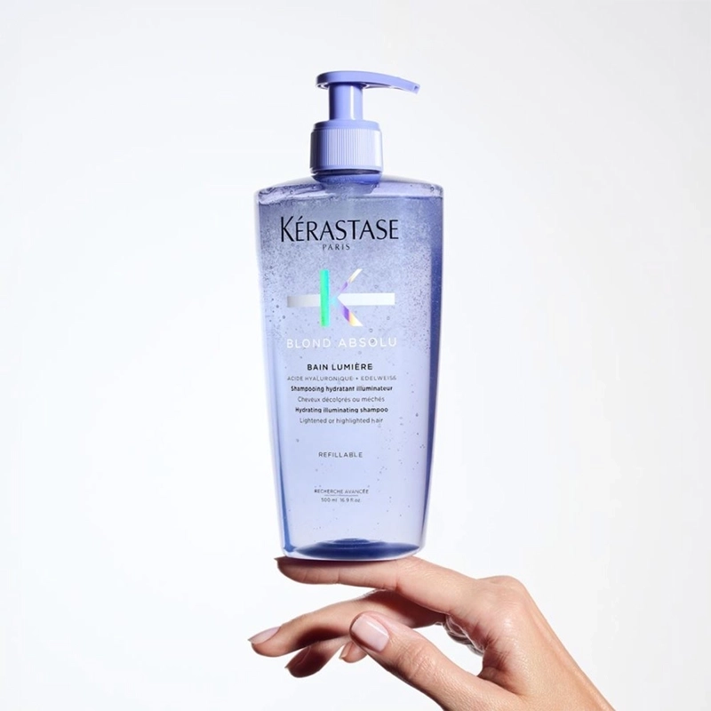 SHAMPOO HIDRATANTE CABELLO RUBIO O DECOLORADO KÉRASTASE BAIN LUMIERE BLOND ABSOLU 500 ML - 8