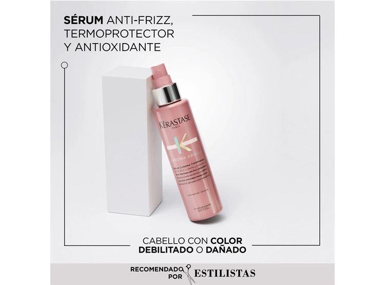 SÉRUM PROTECTOR DE CALOR ANTIOXIDANTE CABELLO CON COLOR KÉRASTASE CHROMA THERMIQUE CHROMA ABSOLU 150 ML - 2