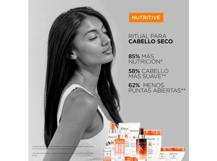 SHAMPOO HIDRATANTE PARA CABELLO MUY SECO KÉRASTASE NUTRITIVE BAIN SATIN RICHE 250 ML - 4