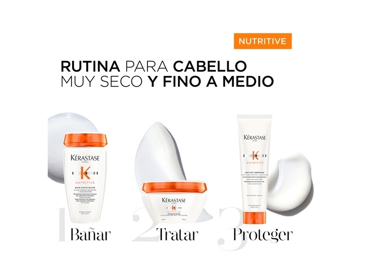 SHAMPOO HIDRATANTE PARA CABELLO MUY SECO KÉRASTASE NUTRITIVE BAIN SATIN RICHE 250 ML - 9