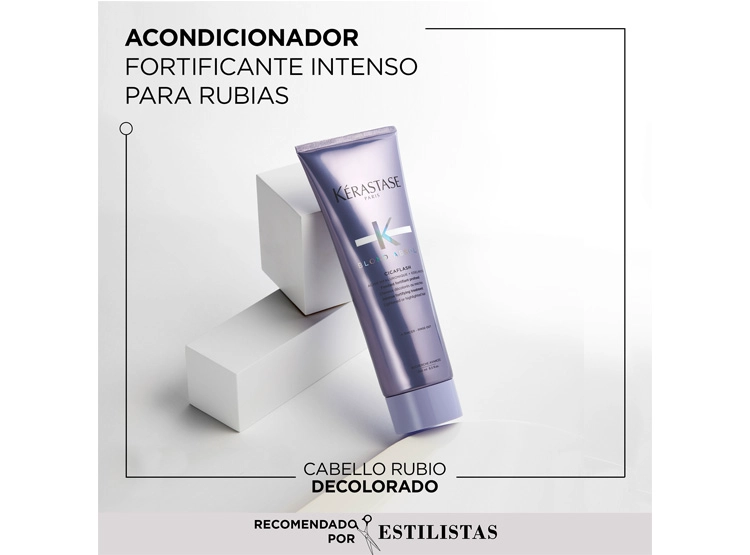 ACONDICIONADOR REPARACIÓN PROFUNDA CABELLO RUBIO O DECOLORADO KÉRASTASE CICAFLASH BLOND ABSOLU 250 ML - 2