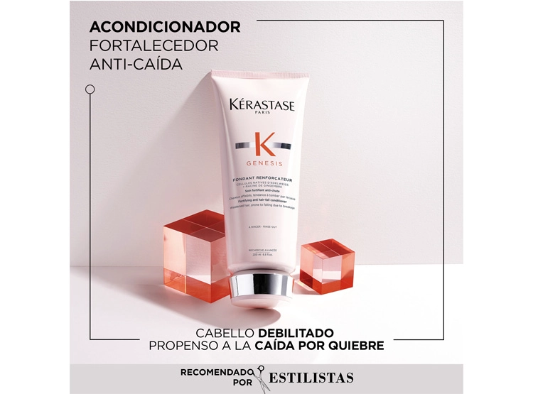 ACONDICIONADOR ANTICAÍDA CABELLO FRÁGIL KÉRASTASE FONDANT RENFONCATEUR GENESIS 200 ML - 2
