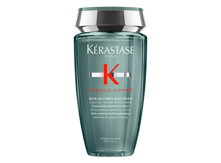 SHAMPOO FORTIFICANTE ANTI-CAÍDA CABELLO FRÁGIL KÉRASTASE BAIN DE FORCE QUOTIDIEN GENESIS HOMME 250 ML - 1