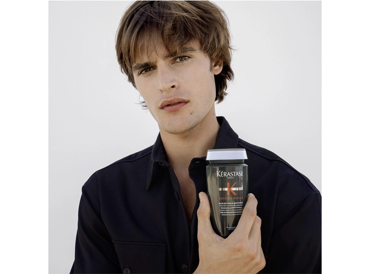 SHAMPOO FORTIFICANTE ANTI-CAÍDA CABELLO FRÁGIL KÉRASTASE BAIN DE FORCE QUOTIDIEN GENESIS HOMME 250 ML - 9