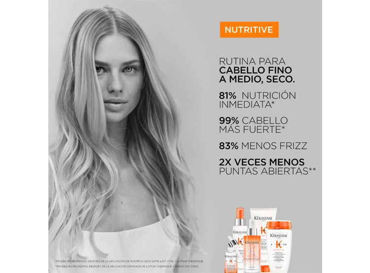 SHAMPOO HIDRATANTE PARA CABELLO SECO KÉRASTASE NUTRITIVE BAIN SATIN 250 ML - 4