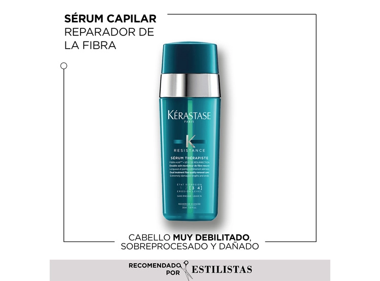 SÉRUM RECONSTRUCCIÓN CABELLO MUY DAÑADO  KÉRASTASE THÉRAPISTE RESISTANCE 30 ML - 2