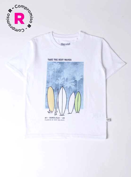 POLERA MANGA CORTA NIÑO HARVEST