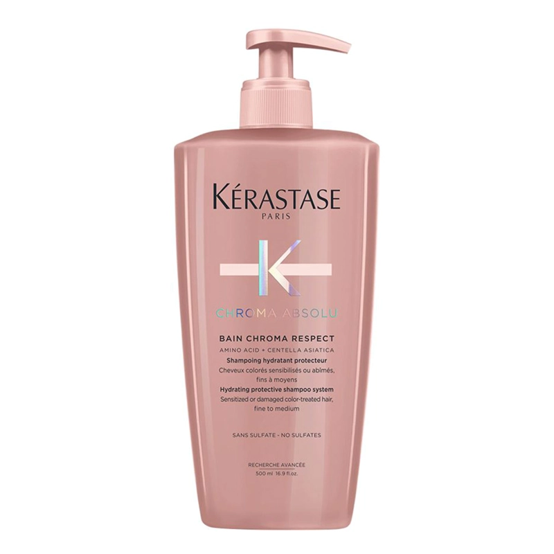 SHAMPOO PROTECCIÓN DEL COLOR CABELLO FINO KÉRASTASE BAIN CHROMA RESPECT CHROMA ABSOLU 500 ML - 1