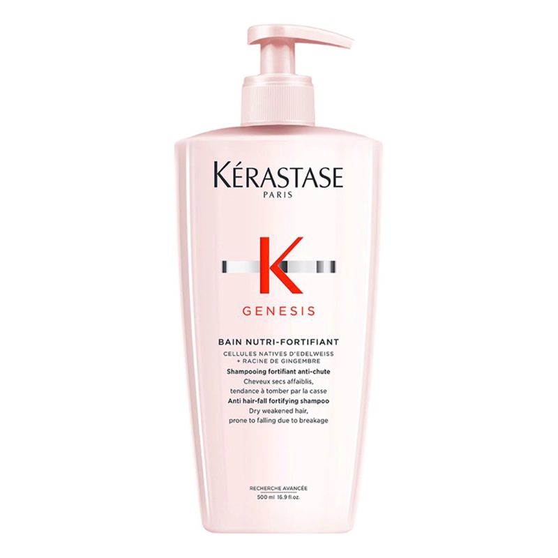SHAMPOO HIDRATANTE ANTICAÍDA CABELLO FRÁGIL KÉRASTASE BAIN HYDRA-FORTIFIANT GENESIS 500 ML - 1