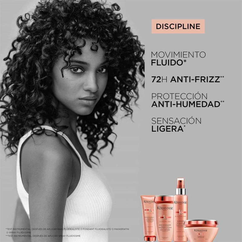 SHAMPOO ANTI-FRIZZ CABELLO INDISCIPLINADO KÉRASTASE BAIN FLUIDEALISTE GENTLE DISCIPLINE 500 ML - 3