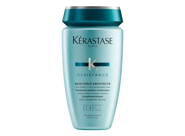 SHAMPOO FORTALECEDOR CABELLO FRÁGIL Y DEBILITADO KÉRASTASE BAIN FORCE ARCHITECTE RESISTANCE 250 ML  - 1