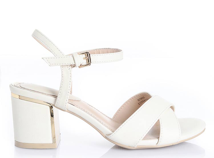 SANDALIAS MUJER VIA UNO CREMA 22532614
