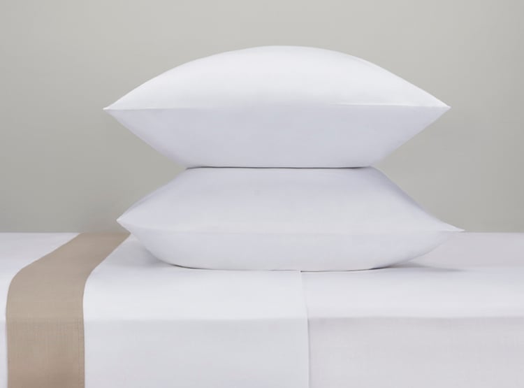 JUEGO DE SÁBANAS MAISON LINETT SATEN CUFF 400 HILOS 2 PLAZAS TAUPE - 1