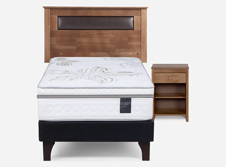 CAMA EUROPEA ROSEN ART 4 1.5 PLAZAS + SET FERRARA