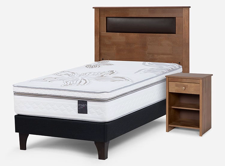 CAMA EUROPEA ROSEN ART 4 1.5 PLAZAS + SET FERRARA - 2