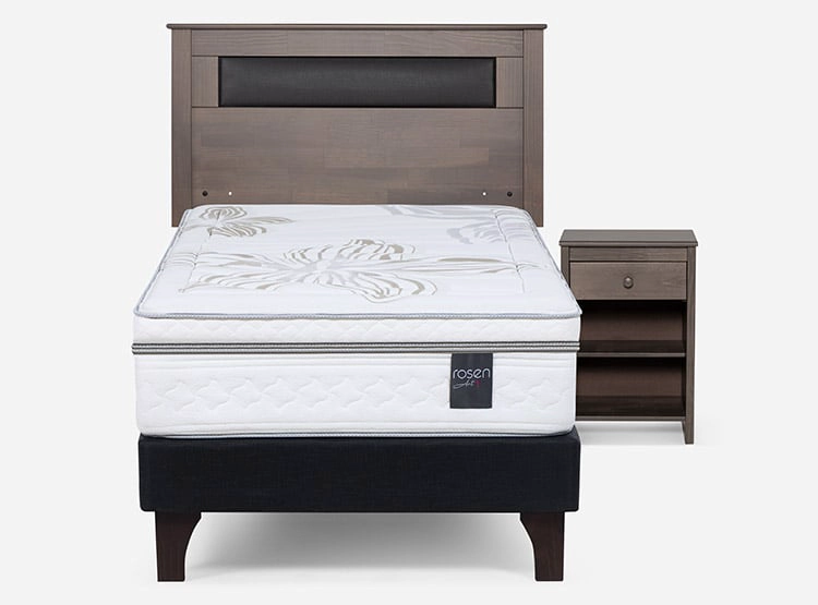 CAMA EUROPEA ROSEN ART 4 1.5 PLAZAS + SET FERRARA - 1