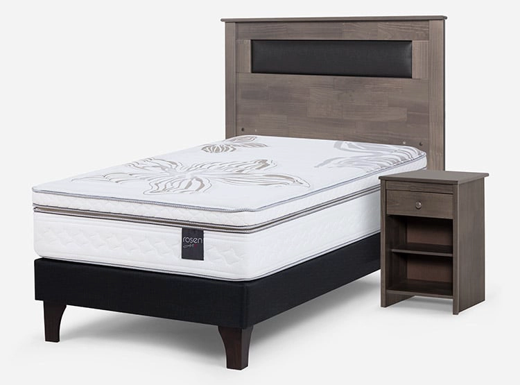 CAMA EUROPEA ROSEN ART 4 1.5 PLAZAS + SET FERRARA - 2