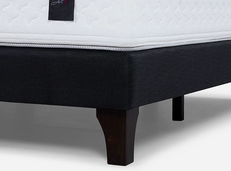 JUEGO DE DORMITORIO ROSEN CAMA EUROPEA ART 4 1.5 PLAZAS + RESPALDO FERRARA - 4