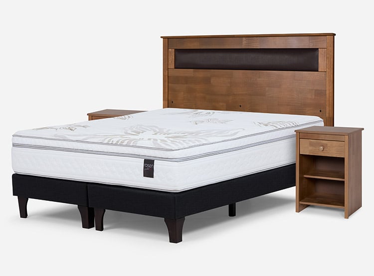 JUEGO DE DORMITORIO ROSEN CAMA EUROPEA ART 4 BD 2 PLAZAS + SET FERRARA - 2