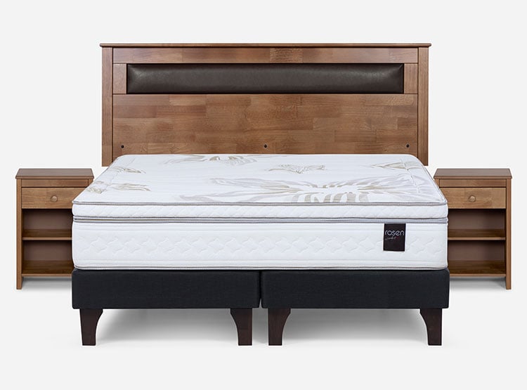 JUEGO DE DORMITORIO ROSEN CAMA EUROPEA ART 4 KING + SET FERRARA - 1