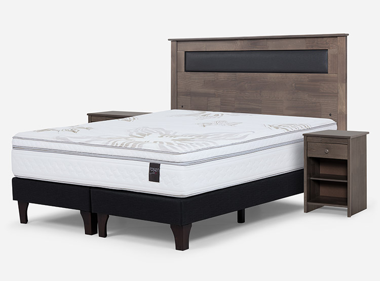JUEGO DE DORMITORIO ROSEN CAMA EUROPEA ART 4 KING + SET FERRARA GRIS - 2