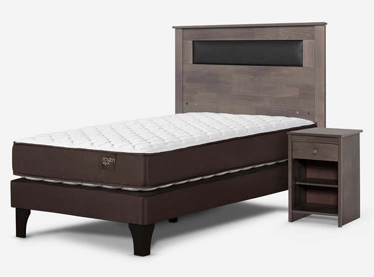 JUEGO DE DORMITORIO ROSEN CAMA EUROPEA ERGO T 1.5 PLAZAS + SET FERRARA - 2